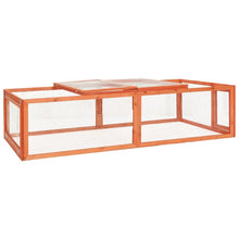 Rabbit Hutch Brown Solid Firwood Durable