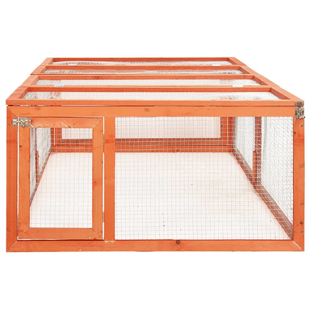 Rabbit Hutch Brown Solid Firwood Durable