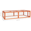 Rabbit Hutch Brown Solid Firwood Durable