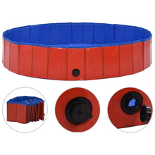 Dog Swimming Pool Red Pvc Foldable