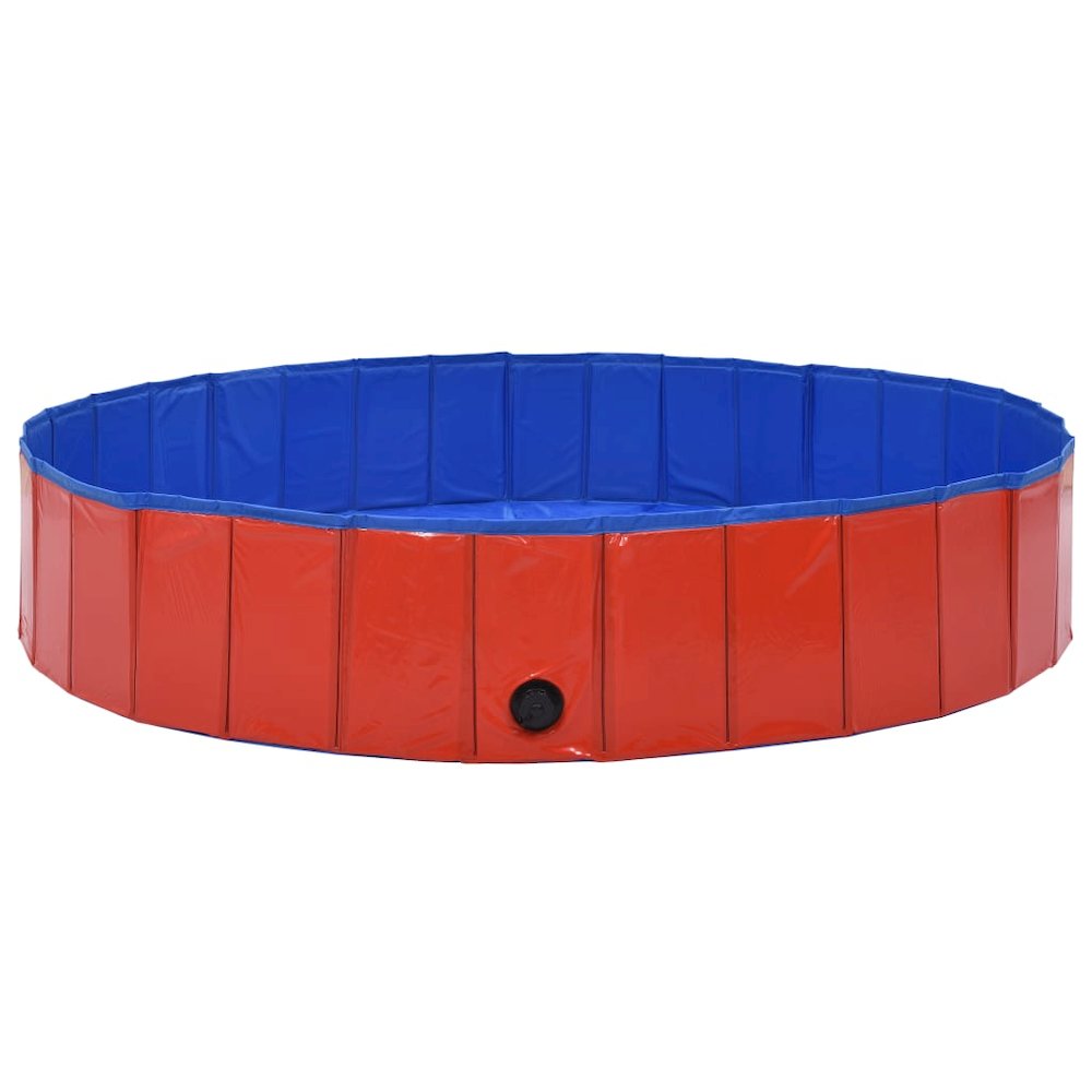 Dog Swimming Pool Red Pvc Foldable