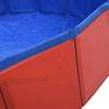 Dog Swimming Pool Red Pvc Foldable