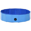 Dog Swimming Pool Blue Pvc Foldable 31.5W x 31.5D x 7.9H