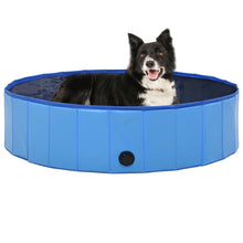 Dog Swimming Pool Blue Pvc Foldable 47.2W x 47.2D x 11.8H