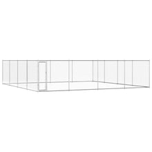 Dog Kennel Silver Galvanized Steel Extra Large Rugged