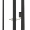 Dog Kennel Black Steel, Fabric (100% Polyethylene)