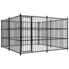 Dog Kennel Black Steel Locks
