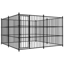 Dog Kennel Black Steel Locks