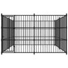 Dog Kennel Black Steel Locks