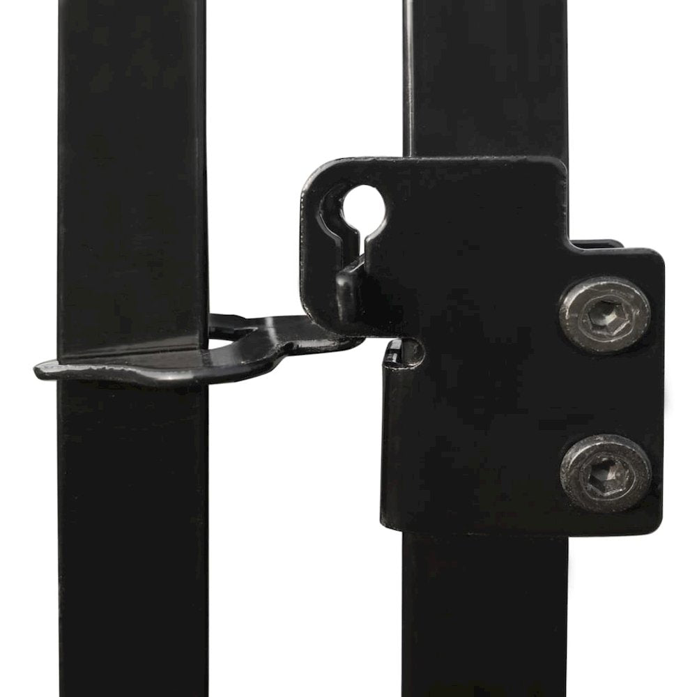 Dog Kennel Black Steel Locks