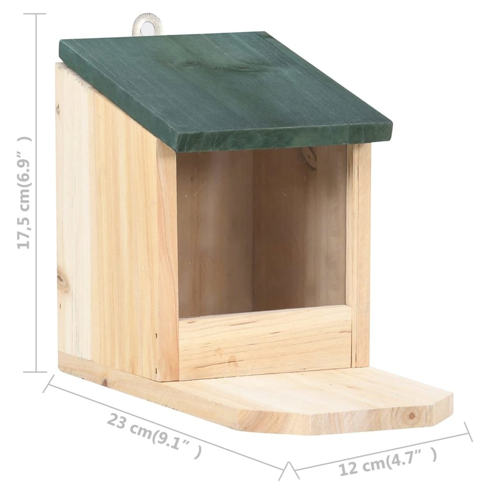 Squirrel House Natural Wood Firwood, Pvc Medium Tiltable