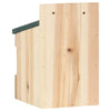 Birdhouse Set Of 4 Natural Wood, Green Firwood Small Sturdy