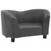 Dog Sofa Grey 100% Polyurethane, Solid Fir Wood