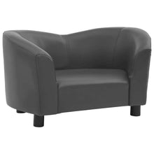 Dog Sofa Grey 100% Polyurethane, Solid Fir Wood