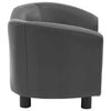 Dog Sofa Grey 100% Polyurethane, Solid Fir Wood