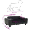 Dog Sofa Black Faux Leather Dog Sofa