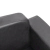 Dog Sofa Grey Faux Leather (100% Polyurethane), Solid Fir Wood, Foam