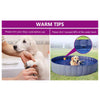 Dog Swimming Pool Red PVC Diameter 118.1 in x Height 15.7 in