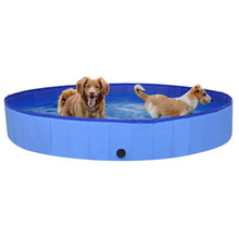 Dog Swimming Pool Blue Pvc Collapsible 78.7W x 78.7D x 11.8H