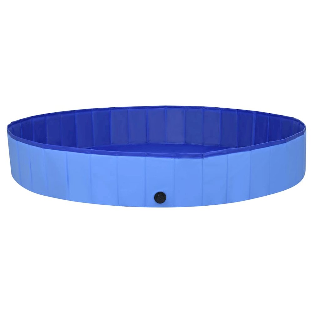 Dog Swimming Pool Blue Pvc Collapsible 78.7W x 78.7D x 11.8H