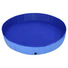 Dog Swimming Pool Blue Pvc Collapsible 118.1W x 118.1D x 15.7H