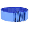 Dog Swimming Pool Blue Pvc Collapsible 118.1W x 118.1D x 15.7H