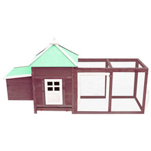 Chicken Coop Mocha Solid Firwood, Plywood, Galvanized Steel Large