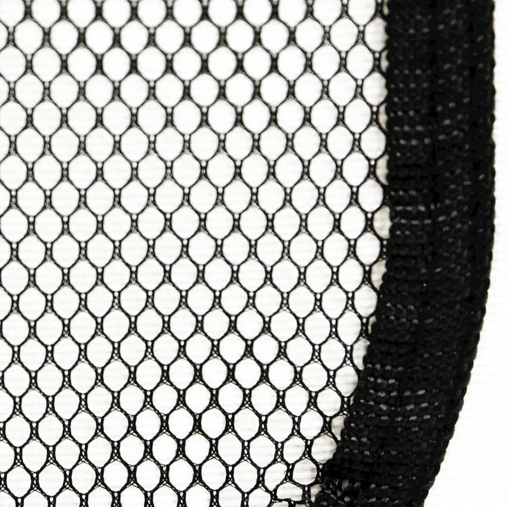Dog Playpen Black and Cream Polyester Foldable Dog Playpen