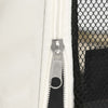 Dog Playpen Blue And Cream Polyester, Steel 35.4W x 35.4D x 22.8H