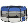 Dog Playpen Blue Polyester Medium Collapsible