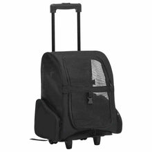 Pet Trolley Black Fabric, Metal Small Foldable