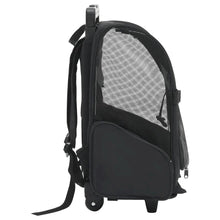 Pet Trolley Black Fabric, Metal Small Foldable