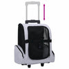 Pet Trolley Grey Fabric Collapsible Rectangular