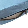 Dog Sofa Turquoise Plush, Foam, Wood Small Removable Covers