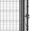Dog Kennel Black Powder-Coated Steel Large Durable