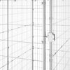 Dog Kennel Silver Galvanized Steel, Pe Large Locks