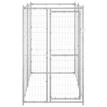 Dog Kennel Silver Galvanized Steel