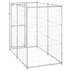 Dog Kennel Silver Galvanized Steel