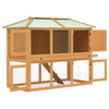 Animal Cage Brown Fir Wood Large Rectangular