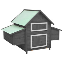 Chicken Coop Grey And White Solid Firwood