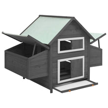 Chicken Coop Grey And White Solid Firwood