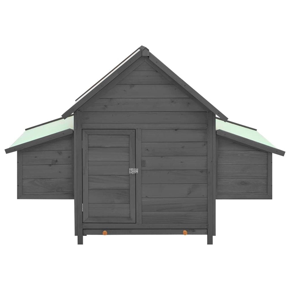 Chicken Coop Grey And White Solid Firwood