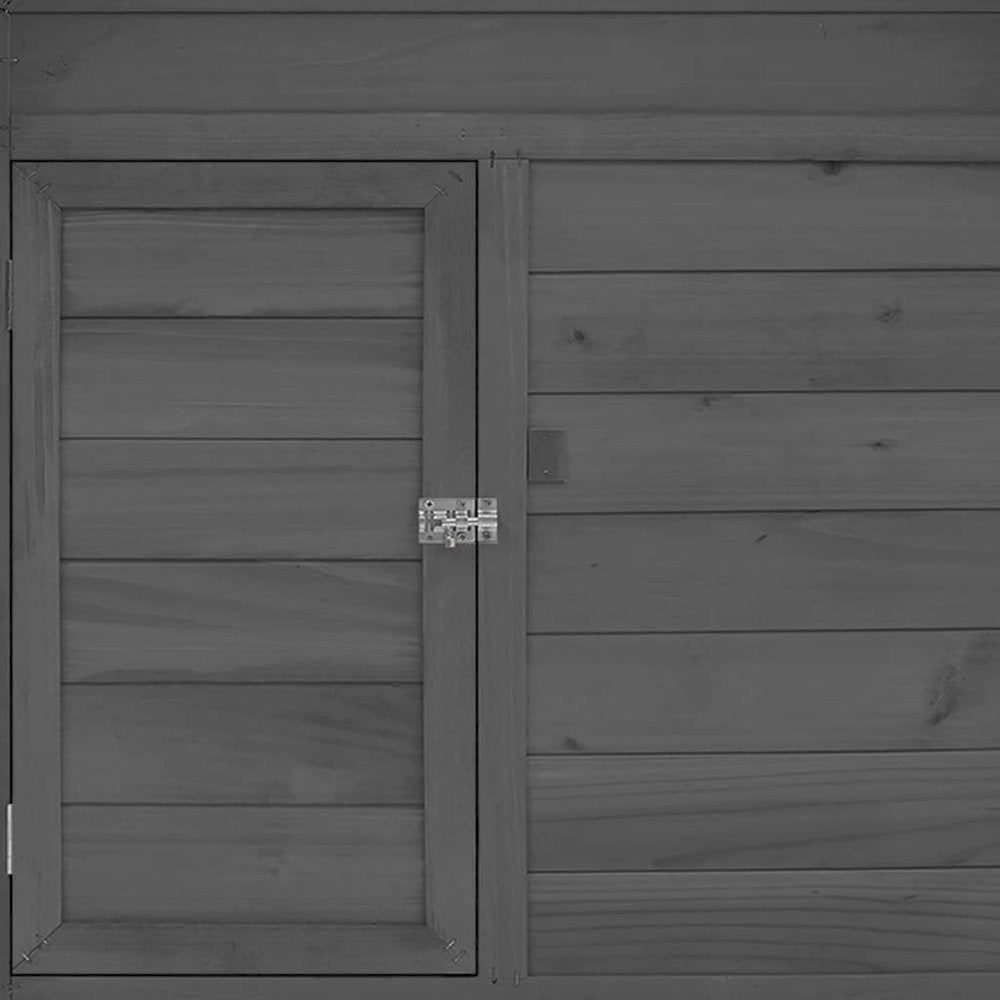 Chicken Coop Grey And White Solid Firwood