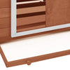 Chicken Coop Mocha And White Solid Firwood And Mdf Roof
