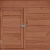 Chicken Coop Mocha And White Solid Firwood And Mdf Roof