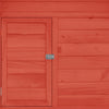 Chicken Coop Red And White Solid Firwood