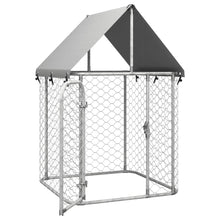 Dog Kennel Silver Galvanized Steel Large Durable Dog Kennel