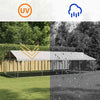 Dog Kennel Silver Galvanized Steel Large Rectangular 118.1W x 236.2D x 59.1H