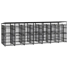 Dog Kennel Black Powder-Coated Steel Durable