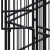 Dog Kennel Black Powder-Coated Steel Durable